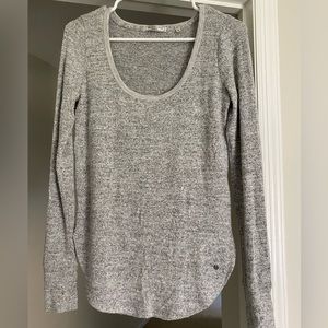Abercrombie & Fitch Long Sleeve Gray Shirt Small